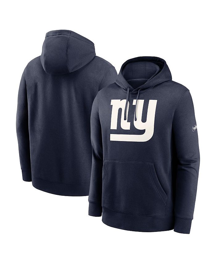 Nike Men's Navy New York Giants Rewind Club Pullover Hoodie - Macy's