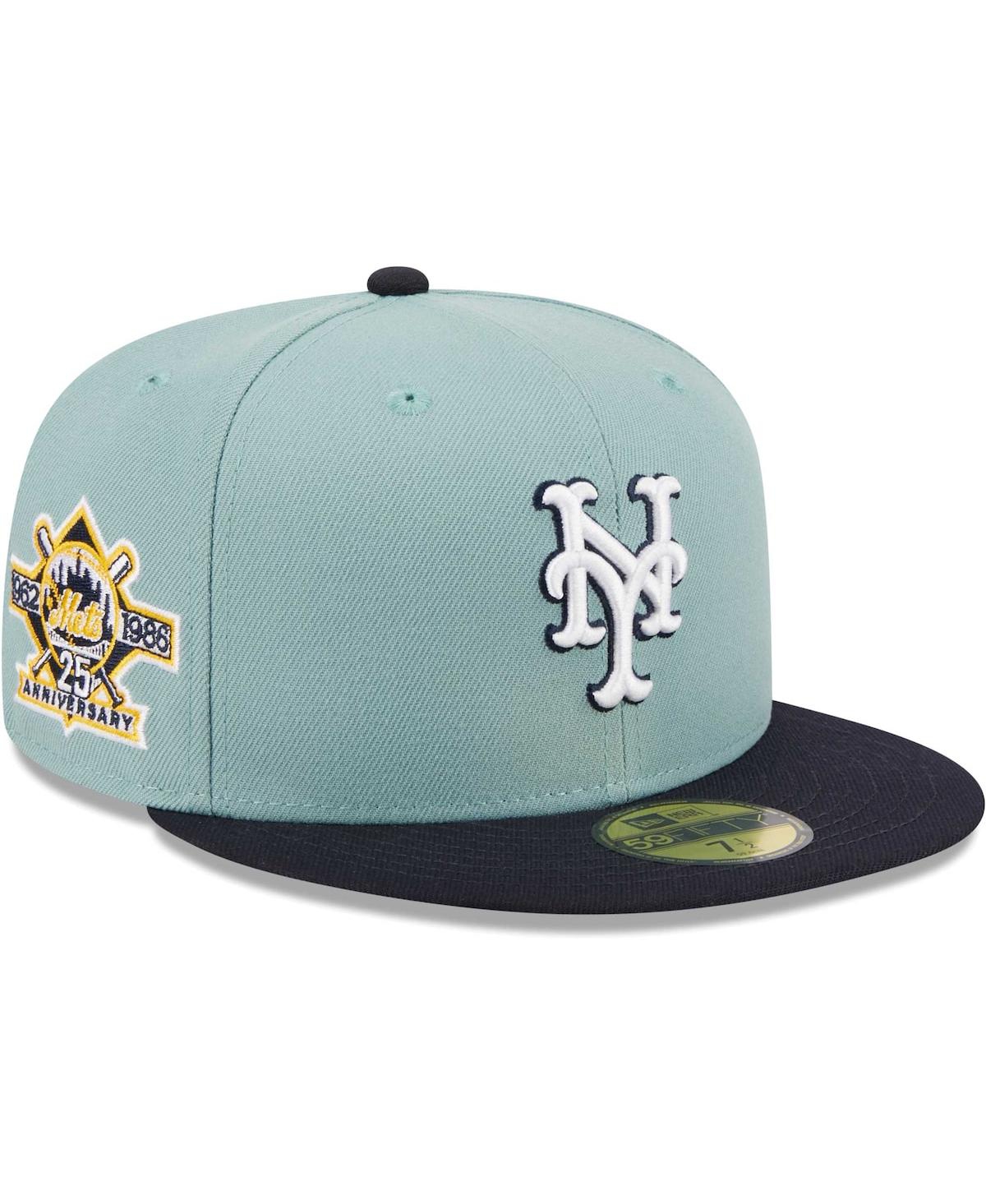 New Era Men's  Light Blue, Navy Detroit Tigers Beach Kiss 59fifty Fitted Hat In Light Blue,navy