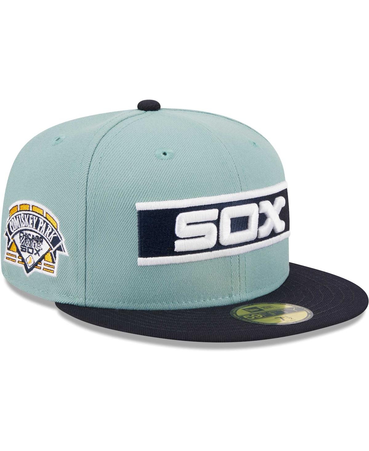 Men's New Era Navy Chicago White Sox Beach Kiss 59FIFTY Fitted Hat - Navy