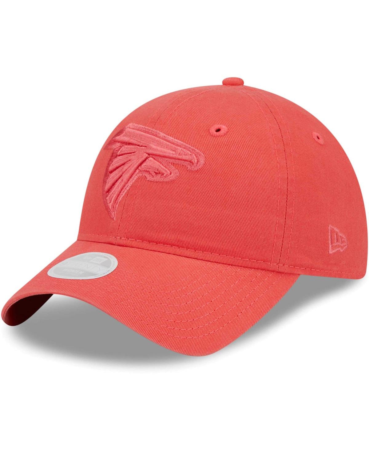 Shop New Era Women's  Red Atlanta Falcons Color Pack Brights 9twenty Adjustable Hat