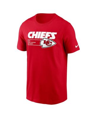 Men's Red Kansas City Chiefs Division Essential T-shirt