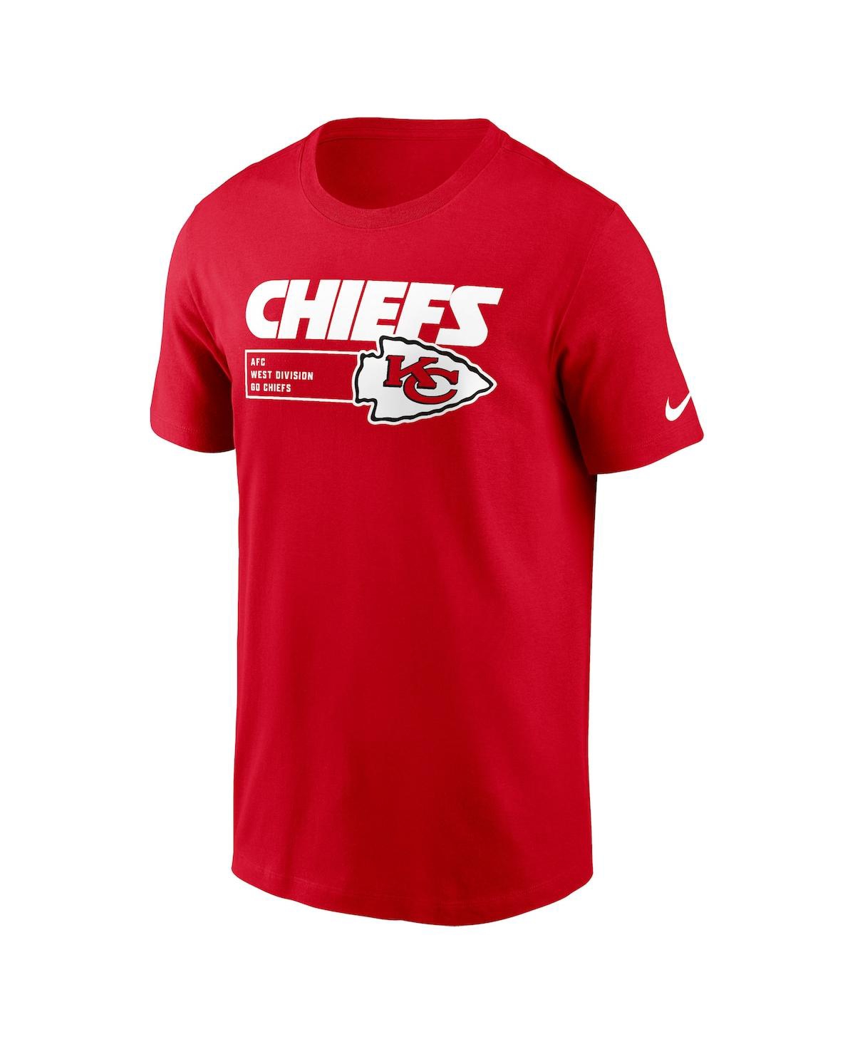 Shop Nike Men's  Red Kansas City Chiefs Division Essential T-shirt