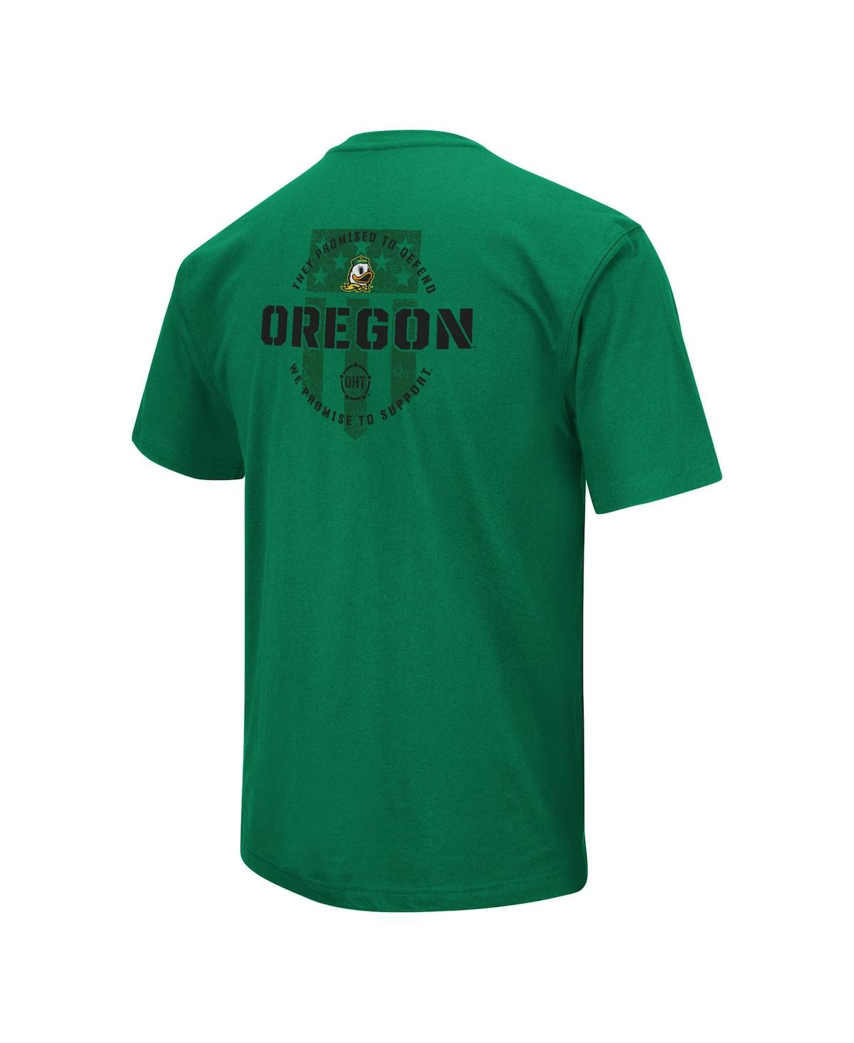Shop Colosseum Men's  Green Oregon Ducks Oht Military-inspired Appreciation T-shirt