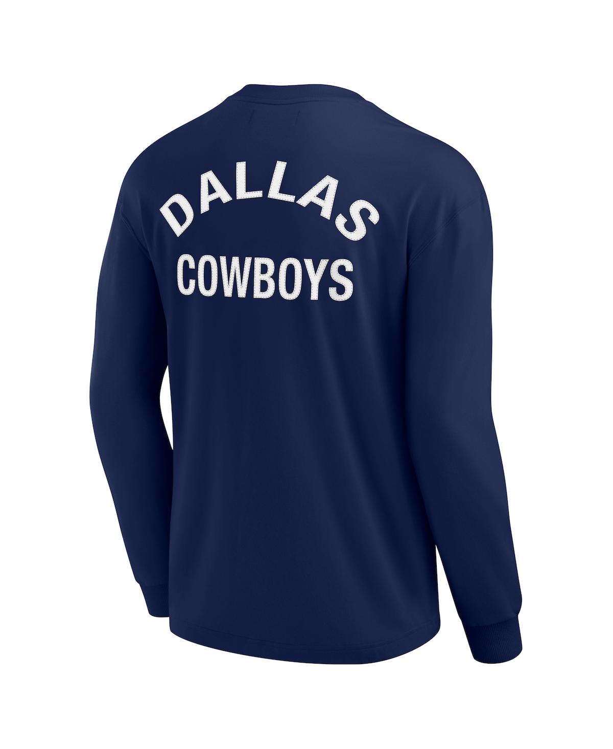 Men's and Women's Fanatics SignatureDallas Cowboys Super Soft Long Sleeve T-shirt - Navy