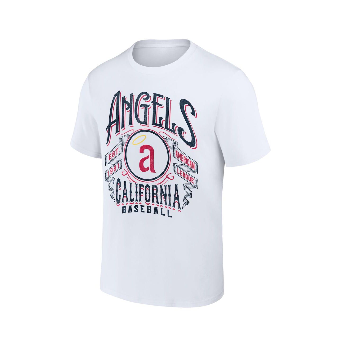 Мужская футболка Fanatics Darius Rucker Collection by White California Angels Cooperstown Collection Distressed Rock — фото 3