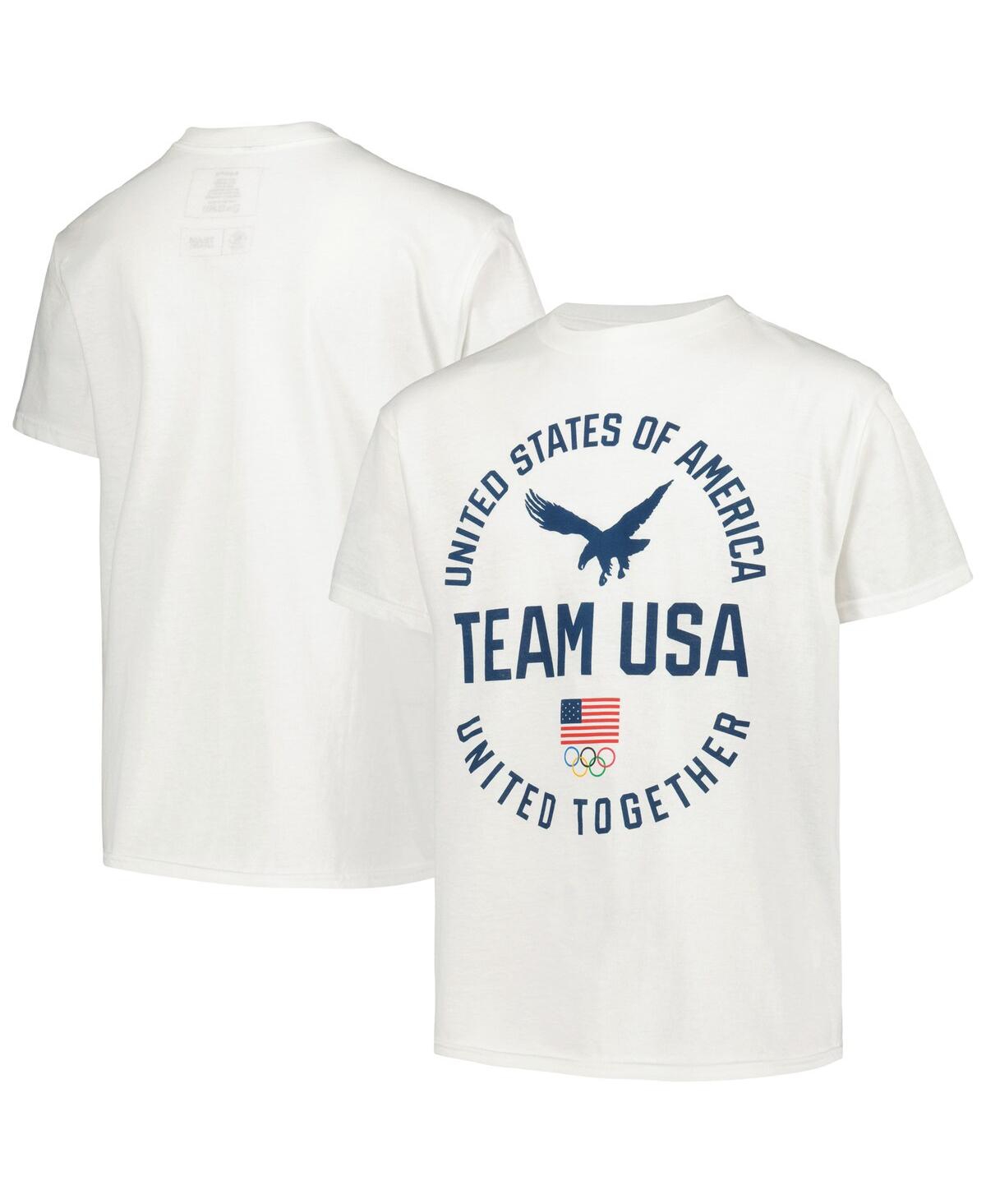 Outerstuff Kids' Big Boys White Team Usa Eagle United T-shirt