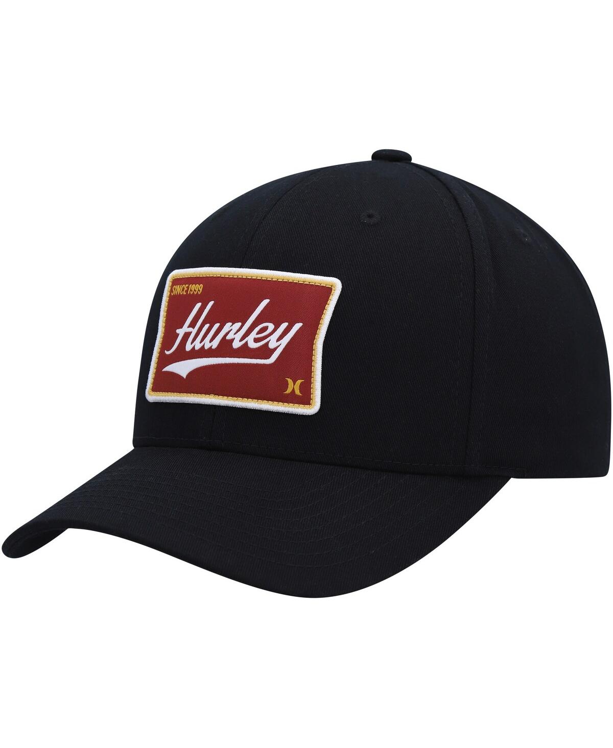 Men's Hurley Black Casper Snapback Hat - Black