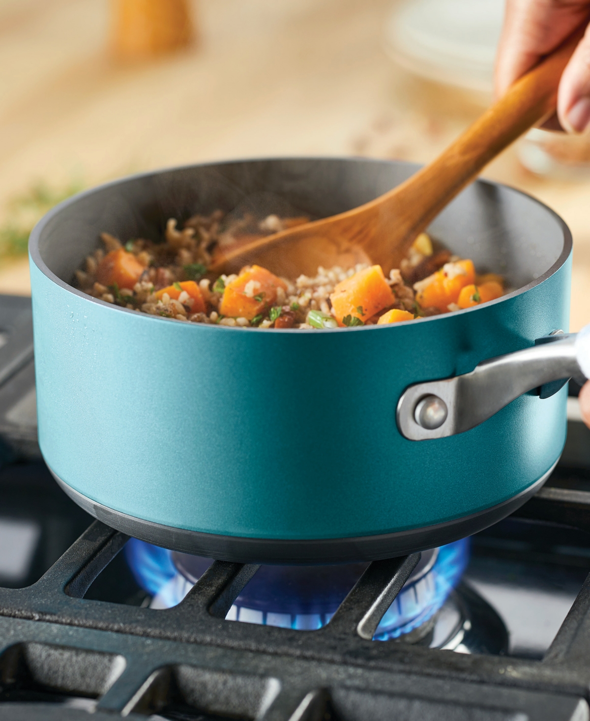 Anolon Achieve Hard Anodized Nonstick Sauce Pan with Lid