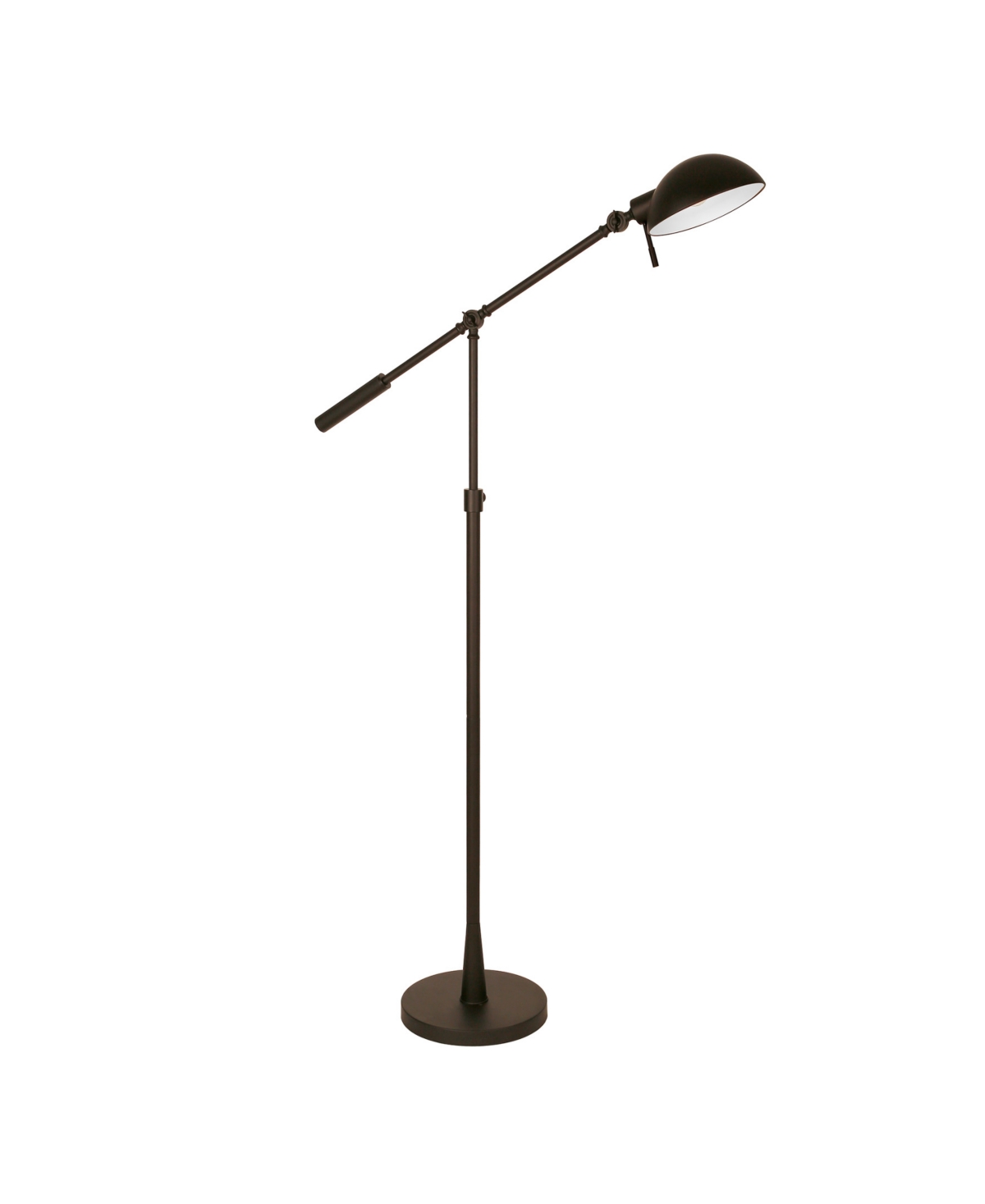 Hudson & Canal Dexter Metal Shade Height Adjustable and Tilting Floor Lamp