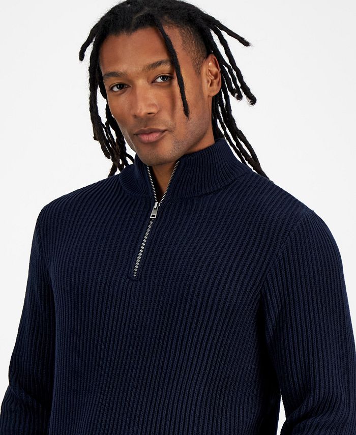 Cherokee Scrubs Infinity Men's Modern Fit Zip Jacket - Rib-Knit