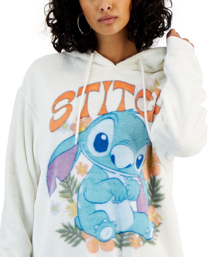 Disney Juniors' Drawstring Stitch Graphic Hoodie - Macy's