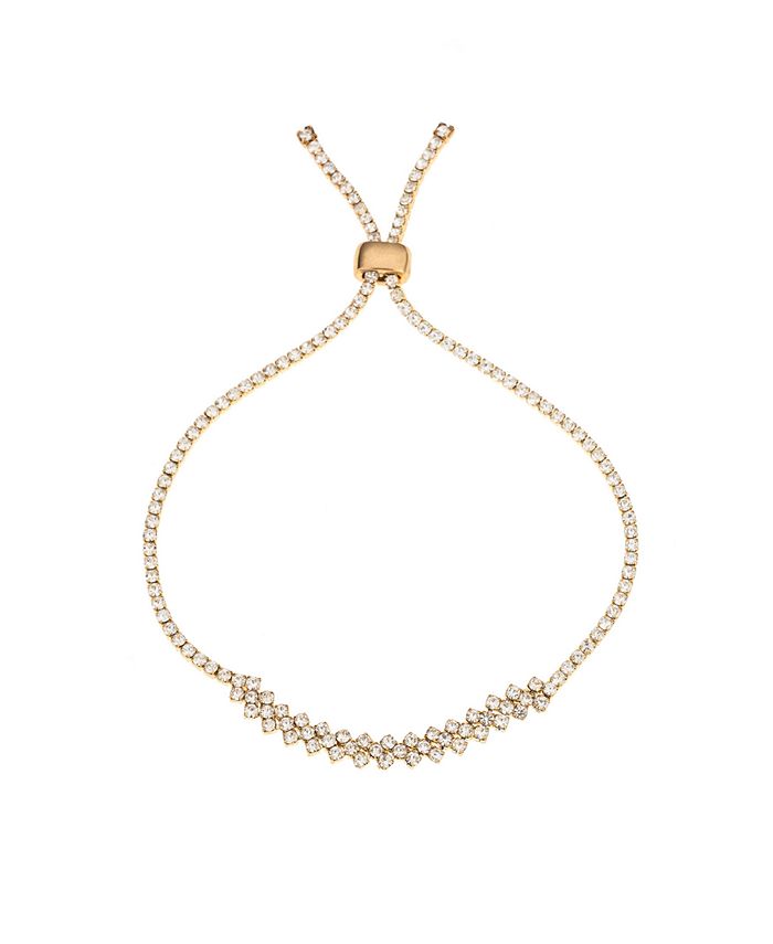 ETTIKA Delicate Shine Adjustable 18K Gold Plated Bracelet - Macy's