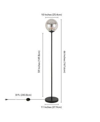 Oula 66" Glass Shade Tall Floor Lamp