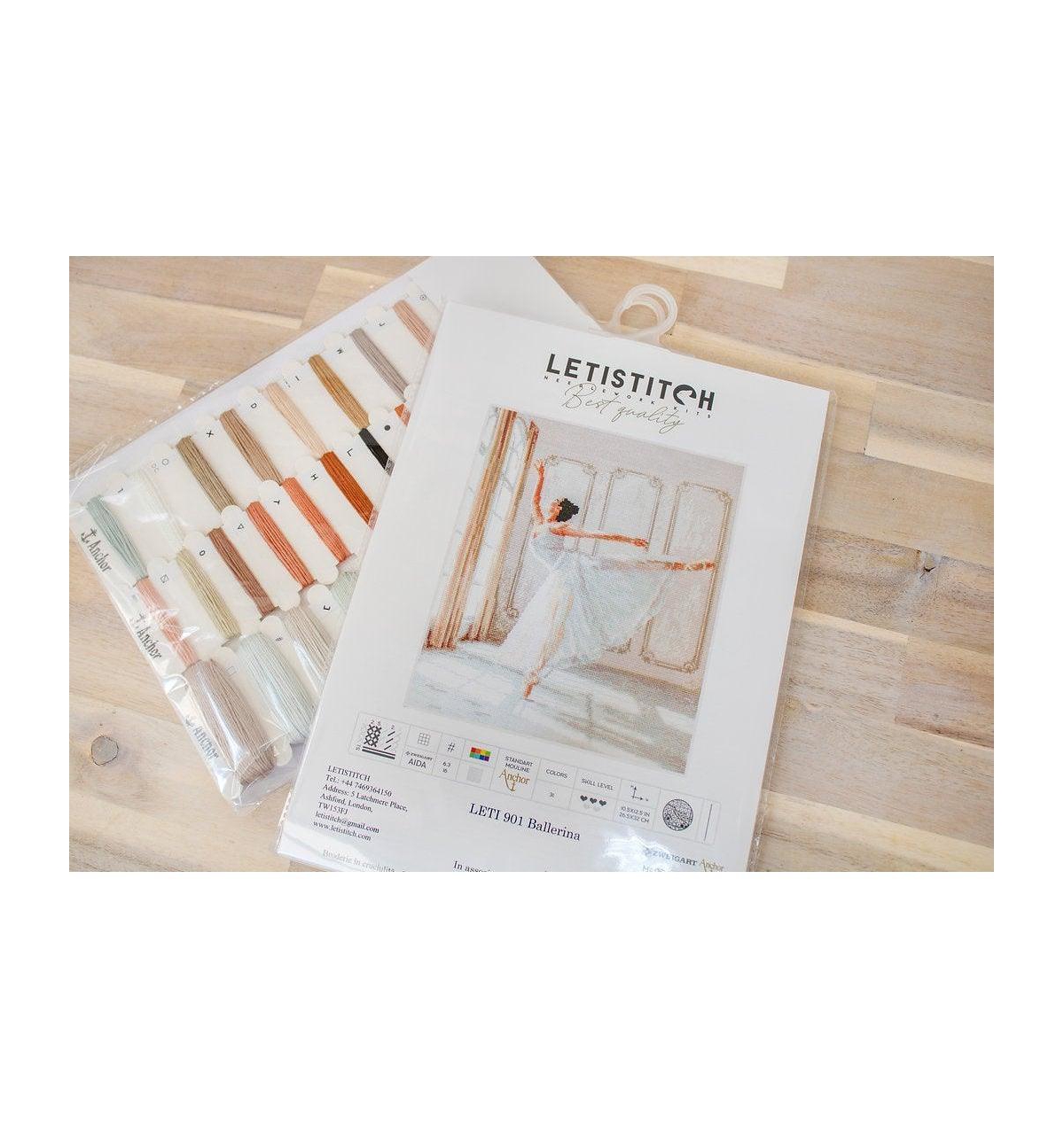 LetiStitch Counted Cross Stitch Kit Ballerina Leti901 - Assorted Pre-pack