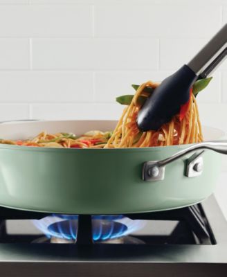 Hard Anodized Ceramic Nonstick 5 Quart Saute Pan with Lid