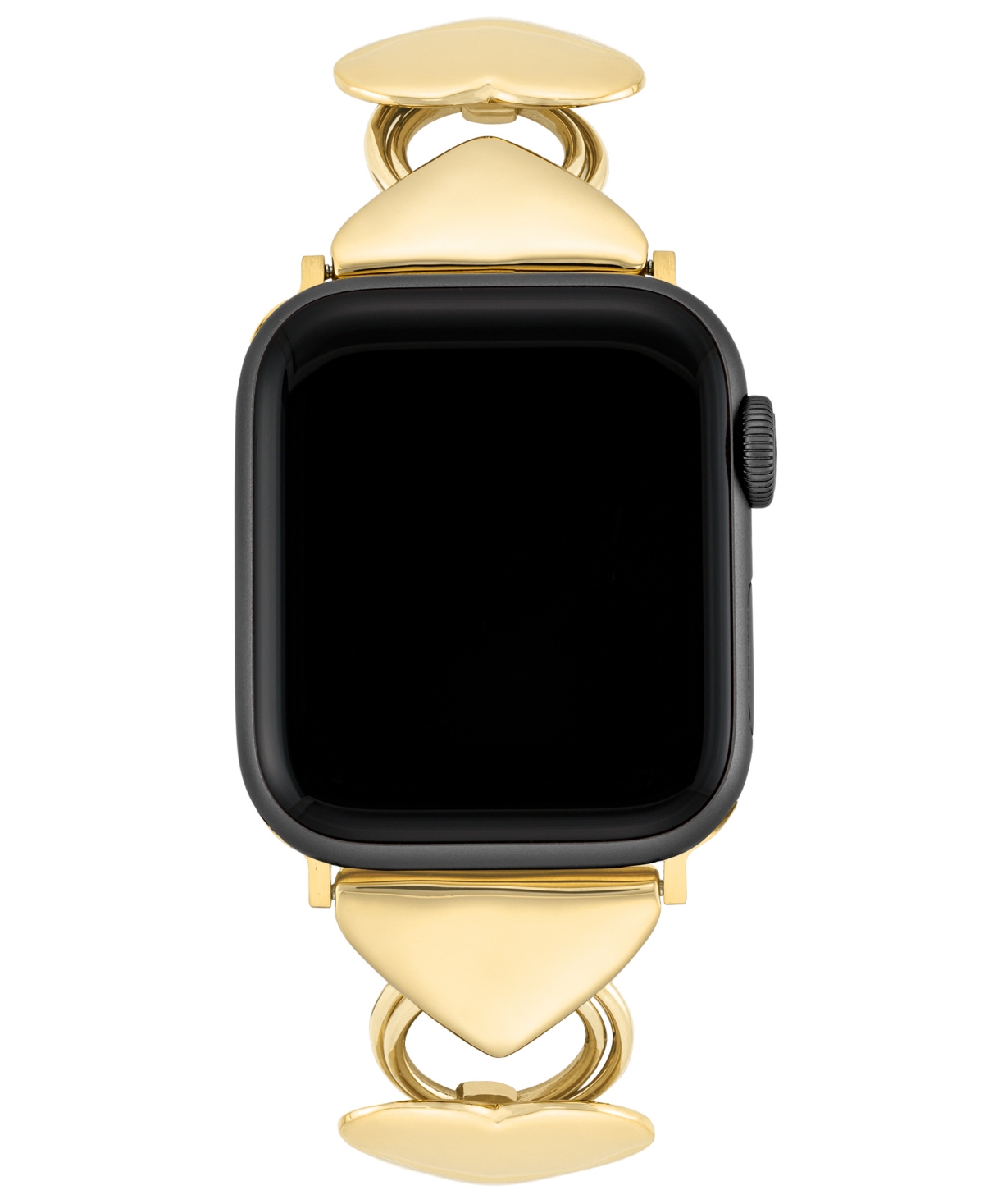 Anne Klein Women's Alloy Heart Bracelet Compatible With 42/44/45/ultra/ultra 2 Apple Watch In Gold-tone