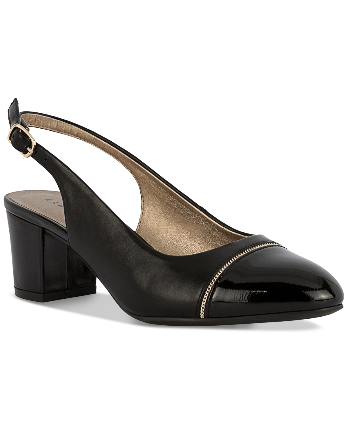 Lannien Dress Slingback Pumps, Created for Macy's - Navy Micro