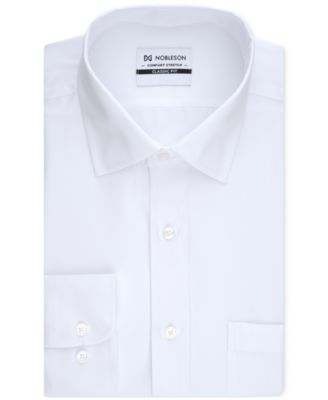 Men Classic-Fit Solid Color Dress Shirt