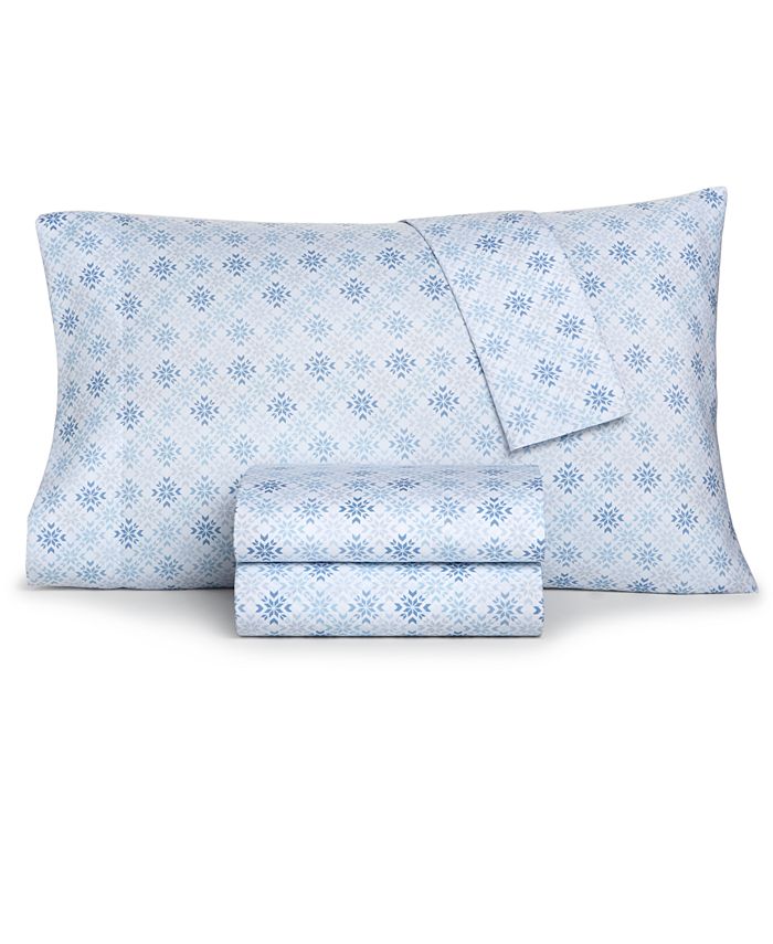 Home Design Easy Care Holiday Printed Microfiber 2Pc. Sheet Set, Twin