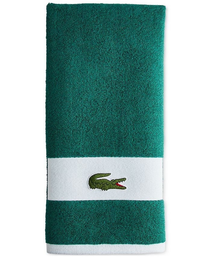 Lacoste Home Lacoste Heritage Sport Stripe Cotton Hand Towel - Macy's