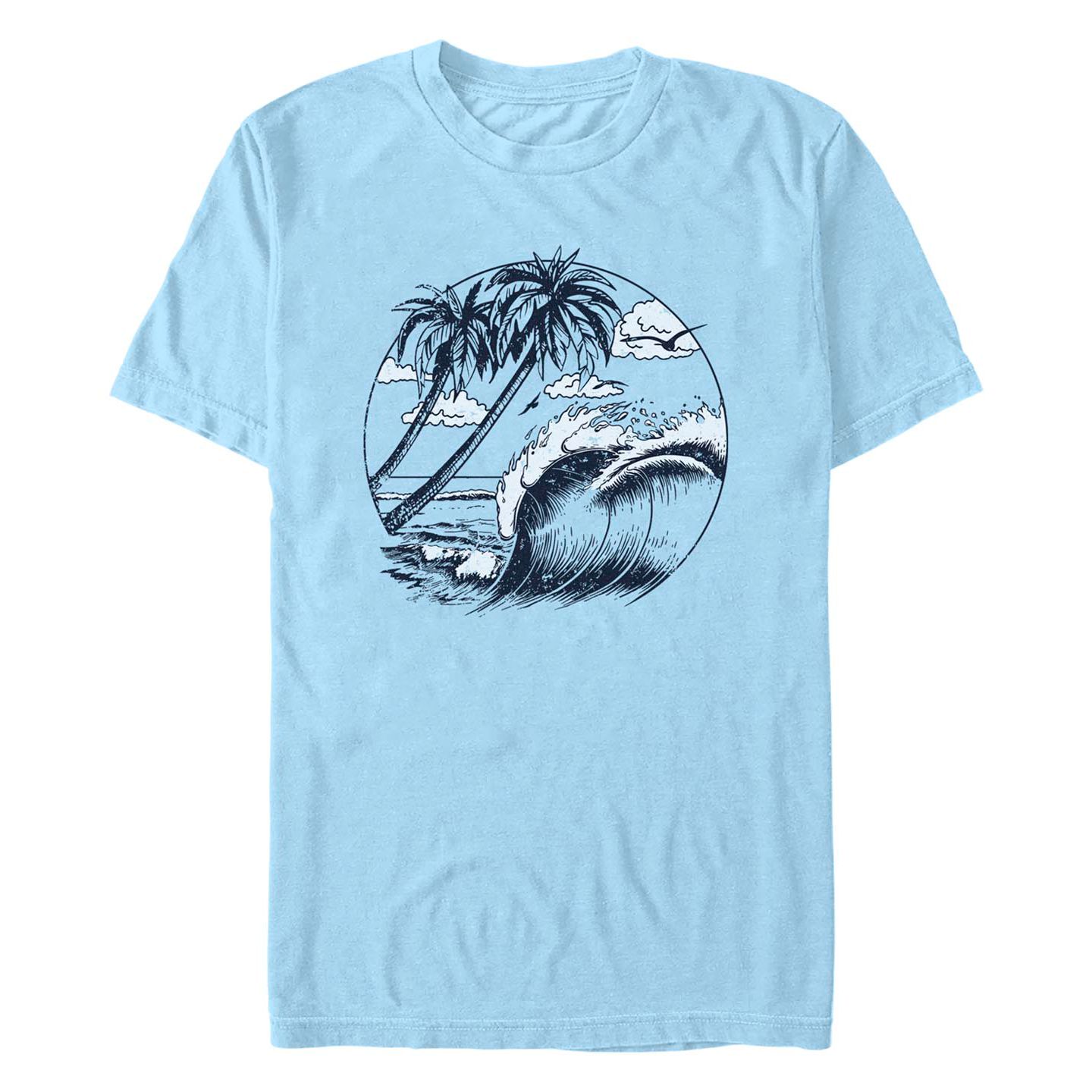 Мужская футболка Fifth Sun Generic Additude Crash Short Sleeves, цвет: Светлый синий — фото 1