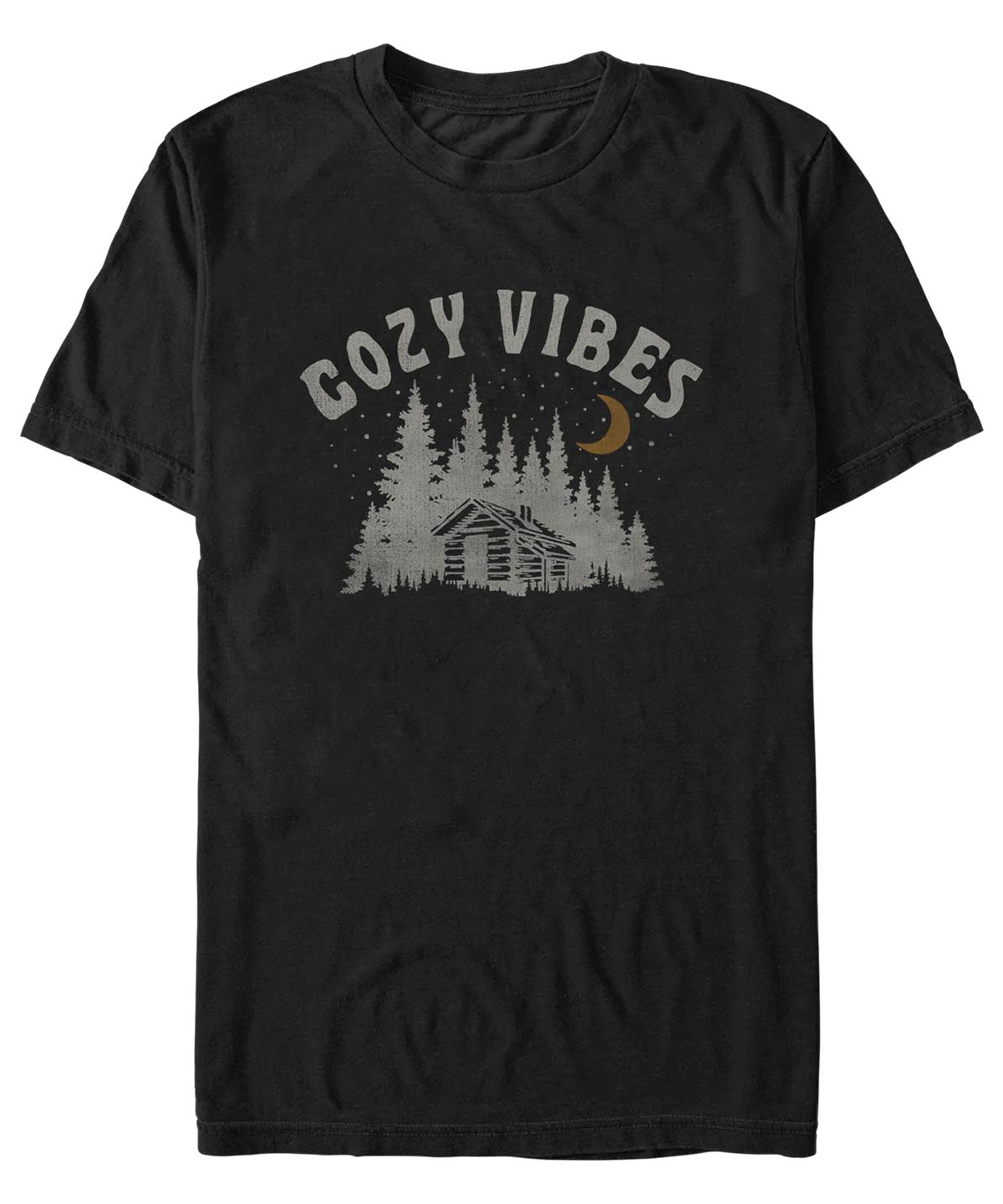 Fifth Sun Men's Cozy Vibes Short Sleeves T-shirt In Black