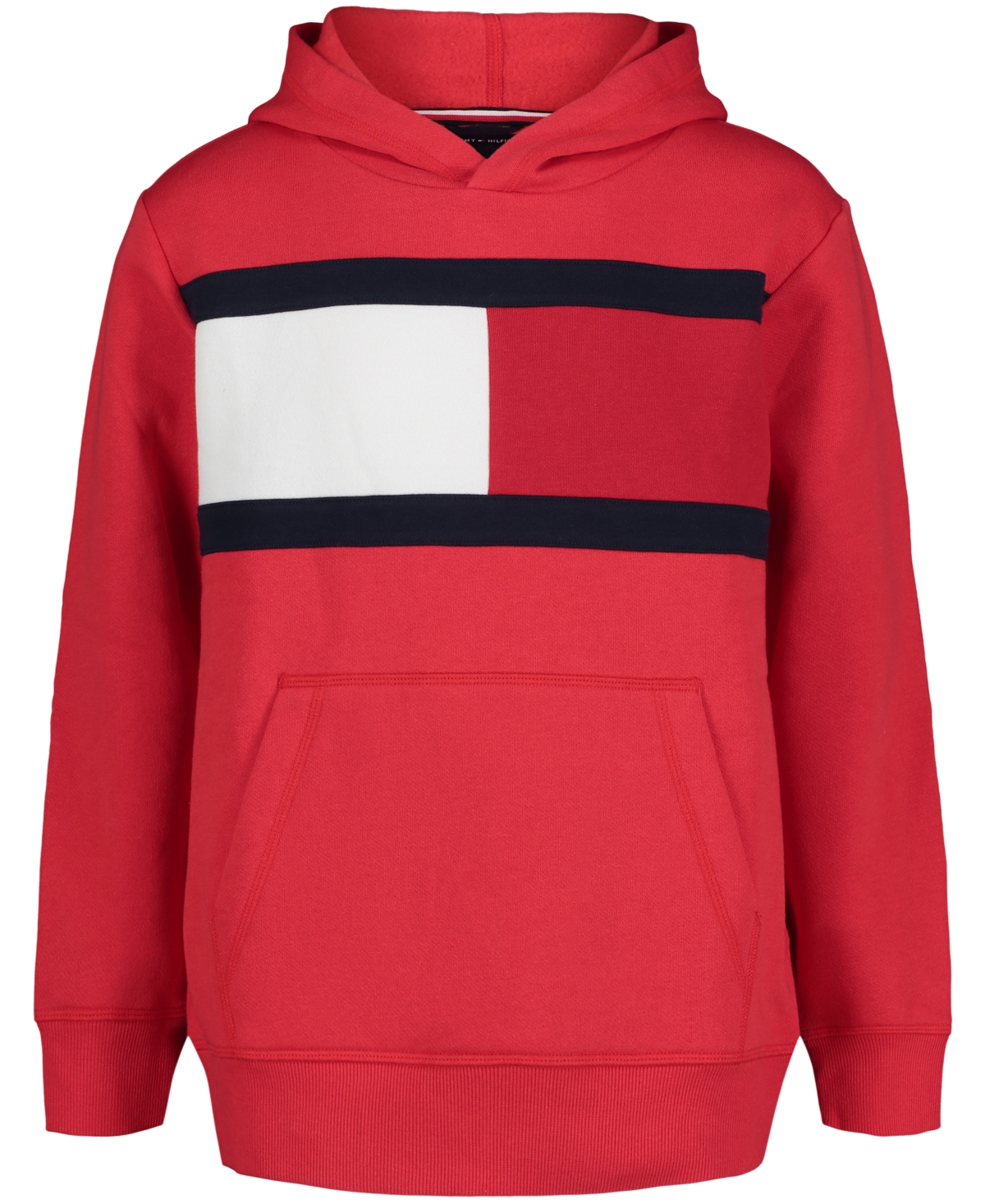 Tommy Hilfiger Toddler Boys Pieced Flag Pullover Hoodie In True Red