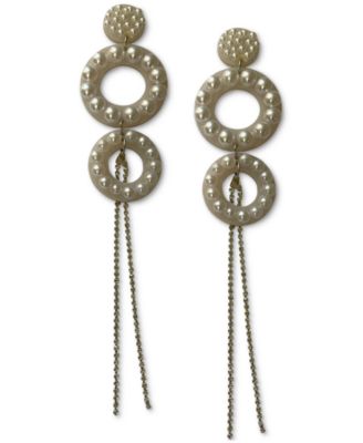Swanky Designs - Double Circle Charisma Drop Earrings