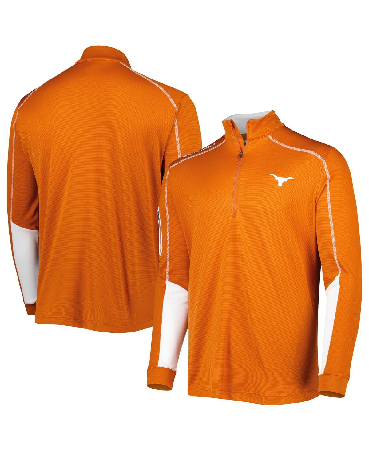 Shop Columbia Men's  Texas Orange Texas Longhorns Shotgun 2.0 Omni-wick Quarter-zip Jacket