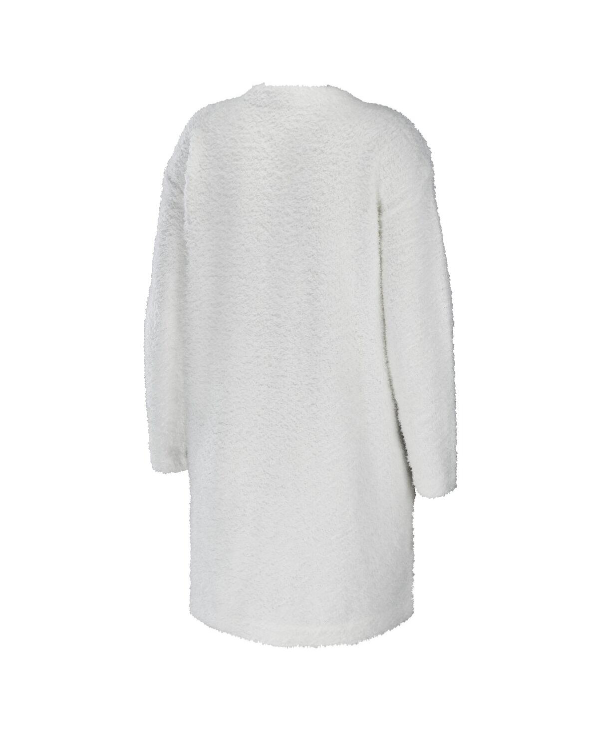 Shop Wear By Erin Andrews Women's  Cream Seattle Seahawks Cozy Lounge Cardigan Sweater