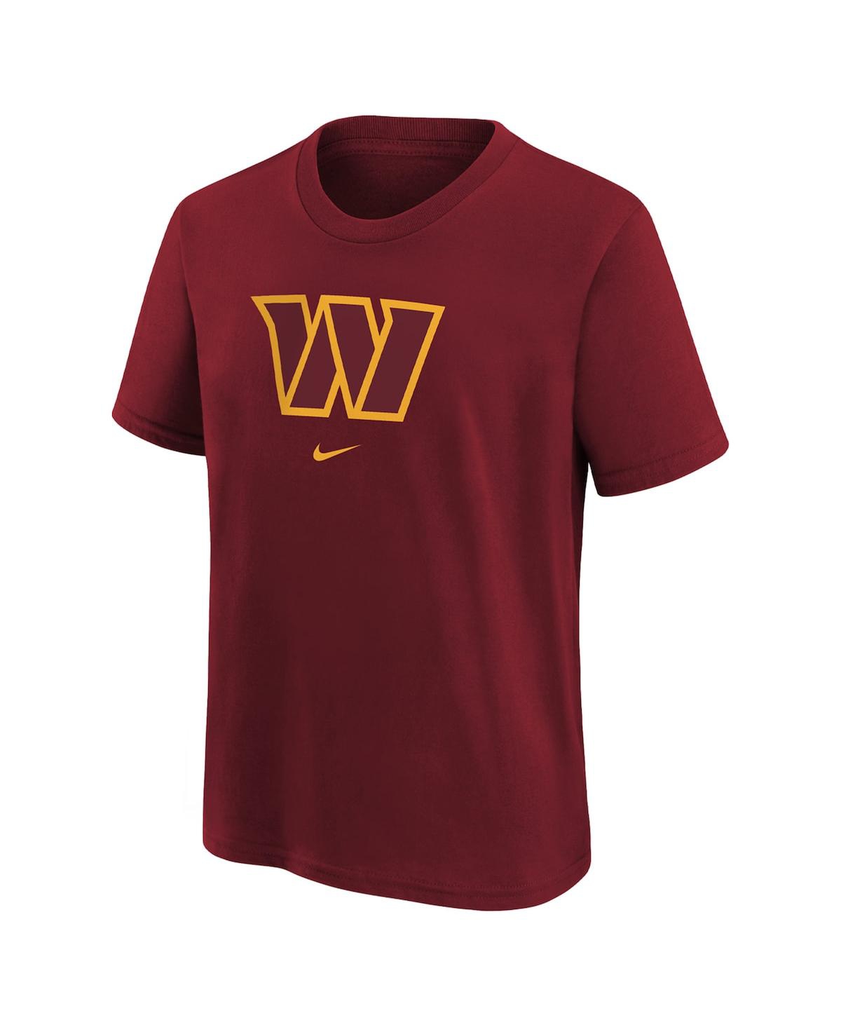 Shop Nike Preschool Boys And Girls  Burgundy Washington Commanders Team Wordmark T-shirt