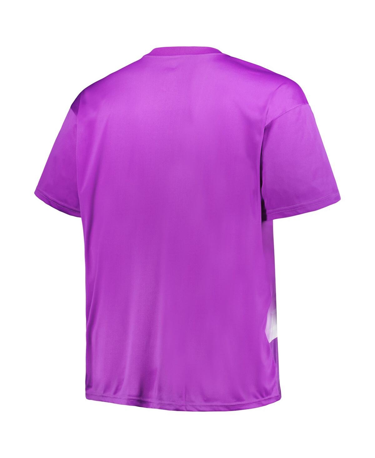 Men'sLos Angeles Lakers Big and Tall Sublimated T-shirt - Purple
