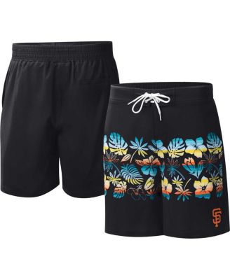 Men's Black San Francisco Giants Breeze Volley Swim Shorts