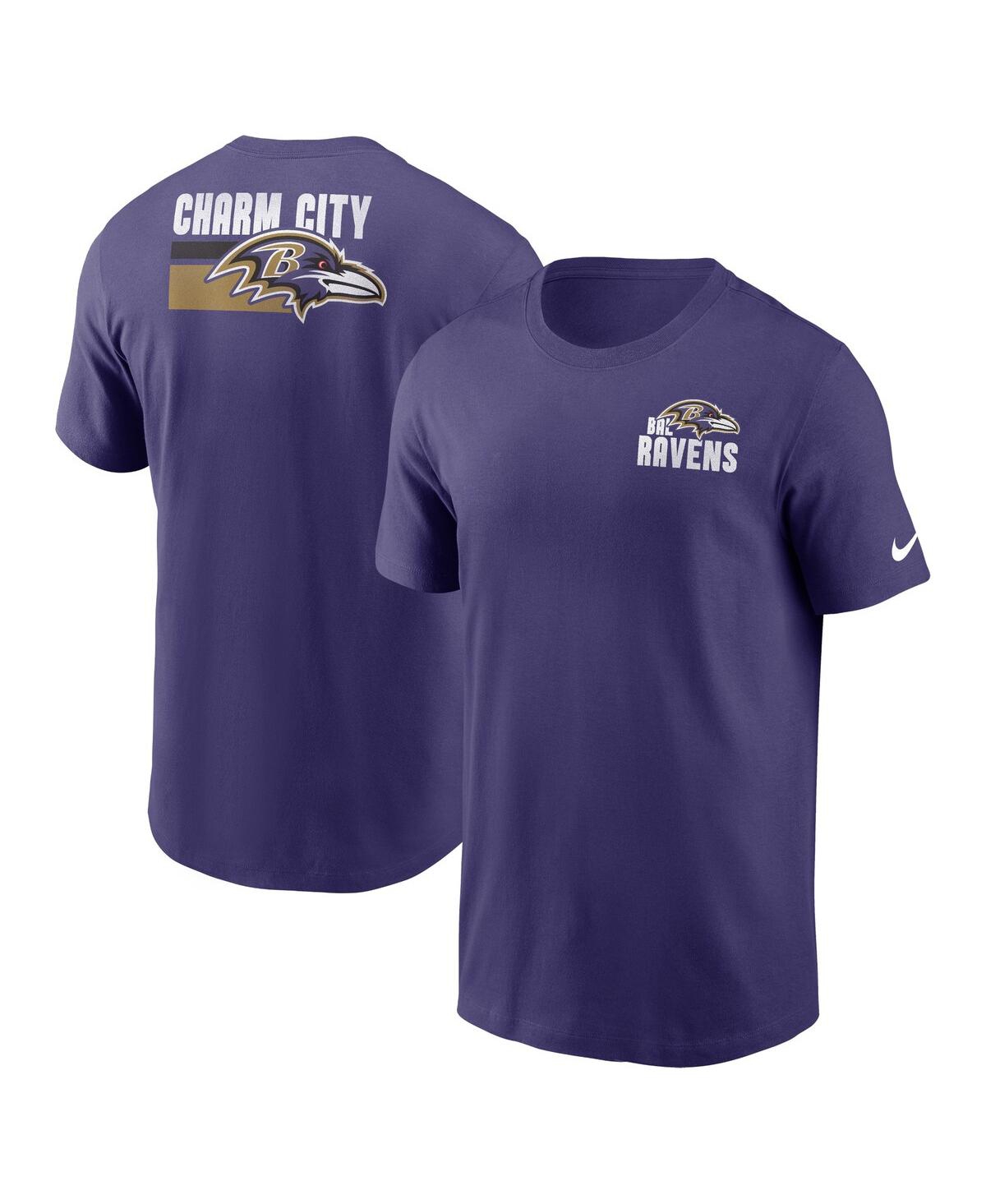 Nike Men's  Purple Baltimore Ravens Blitz Essential T-shirt