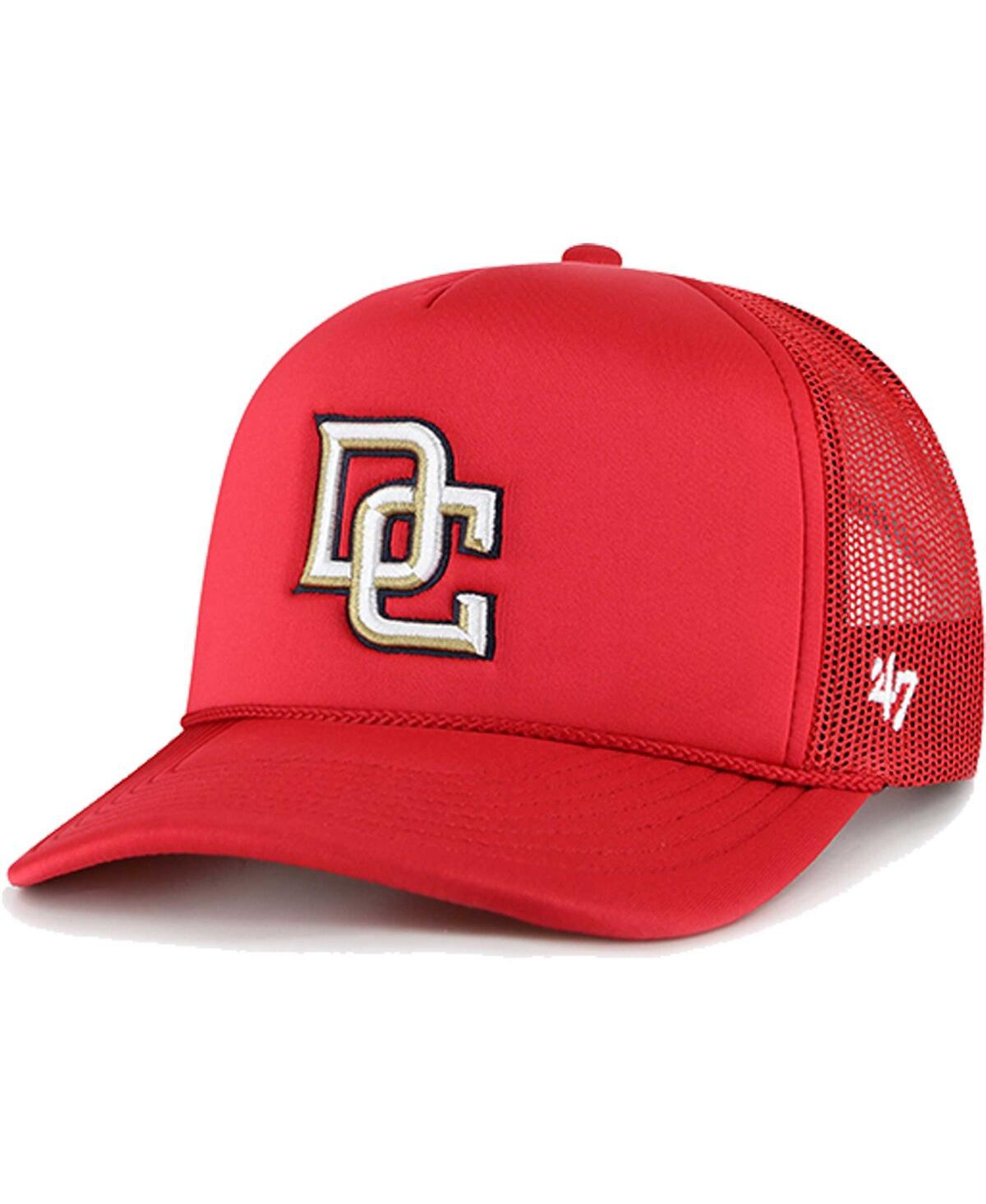 47 Brand Men's ' Red Washington Nationals Foam Logo Trucker Snapback Hat In Red