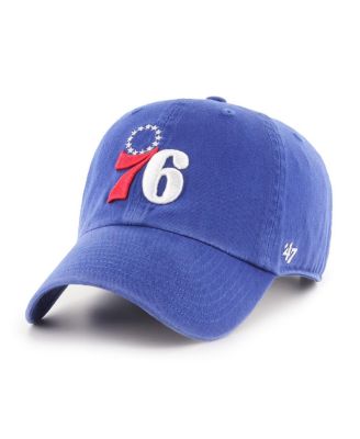 Men's Royal Philadelphia 76ers Clean-Up Adjustable Hat