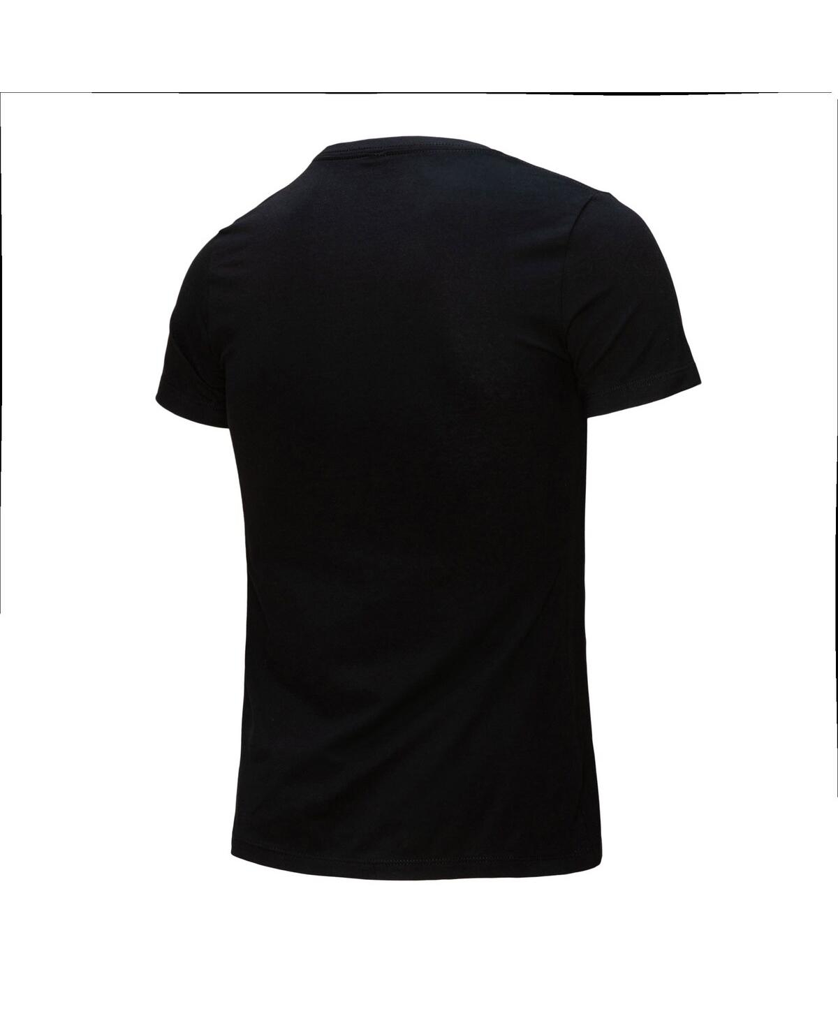 Shop Mitchell & Ness Women's  Black Inter Miami Cf Reflective Pattern Stripe T-shirt