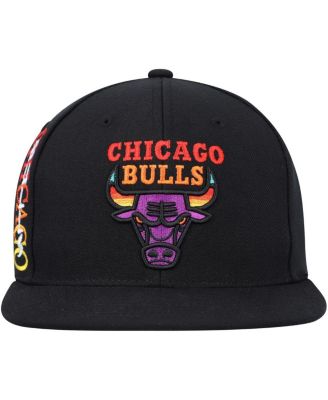 Men's Black Chicago Bulls Soul High-Grade Fade Undervisor Snapback Hat