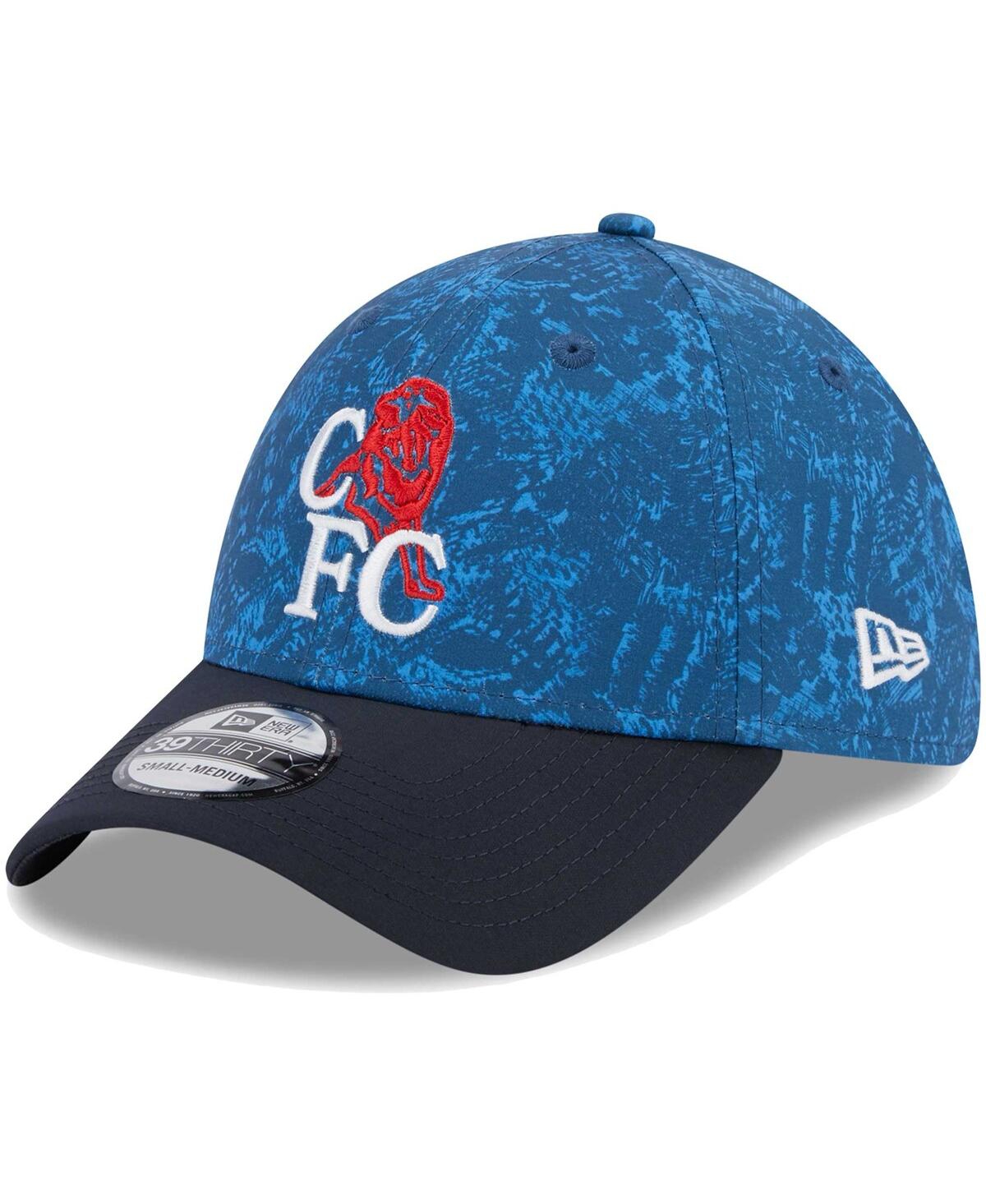 Men's New Era Navy Chelsea Retro All Over Print 39THIRTY Flex Hat - Navy