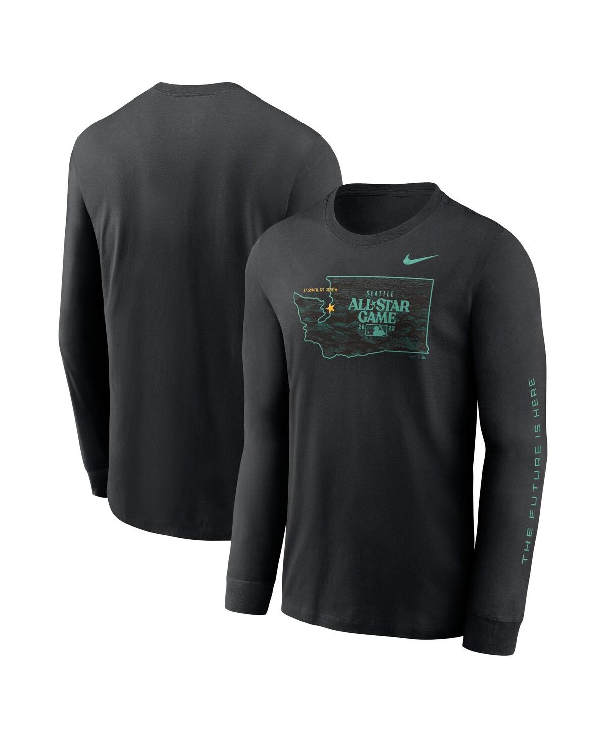 Nike Men's  Black 2023 Mlb All-star Game Long Sleeve T-shirt In Black