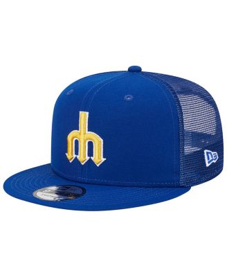 Men's Royal Seattle Mariners Cooperstown Collection Team Color Trucker 9FIFTY Snapback Hat
