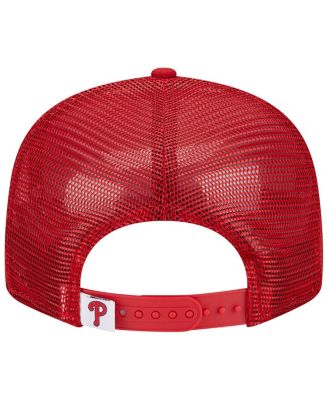 Men's Red Philadelphia Phillies Team Color Trucker 9FIFTY Snapback Hat