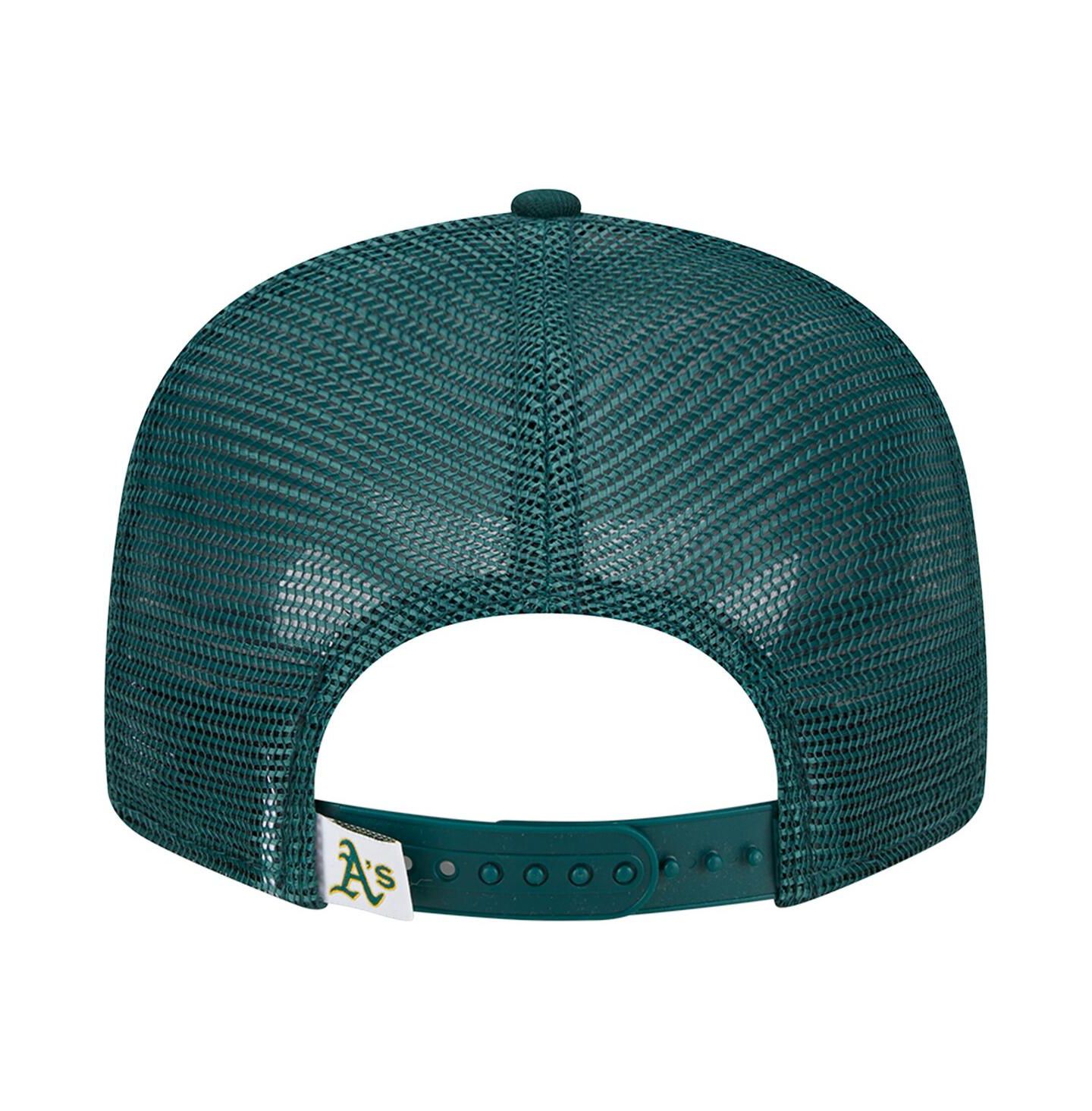 Мужская кепка New Era Green Oakland Athletics Team Color Trucker 9FIFTY Snapback Hat — фото 4