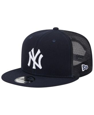 Men's Navy New York Yankees Team Color Trucker 9FIFTY Snapback Hat