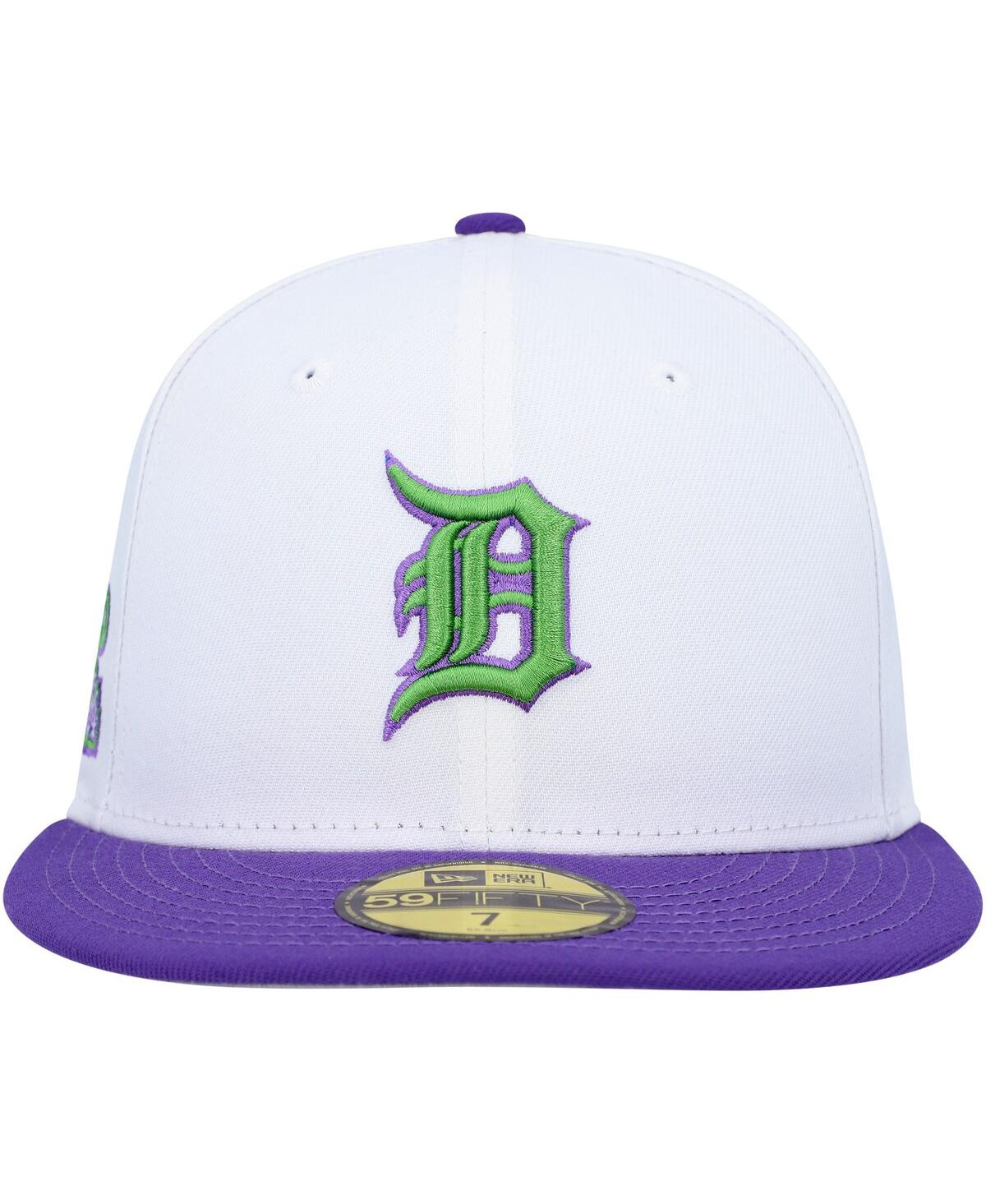 Men's New EraDetroit Tigers 1984 World Series Side Patch 59FIFTY Fitted Hat - White