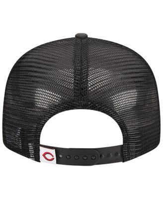 Men's Camo Cincinnati Reds Woodland Camo Trucker 9FIFTY Snapback Hat