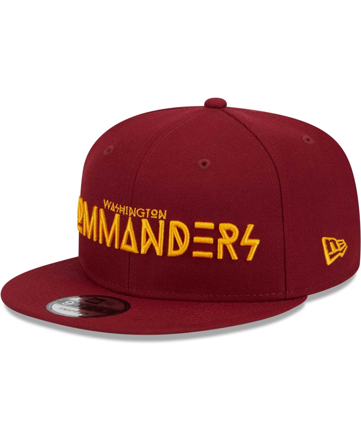 Shop New Era Men's  Burgundy Washington Commanders Word 9fifty Snapback Hat