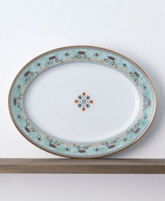 Serene Garden Oval Platter, 14"