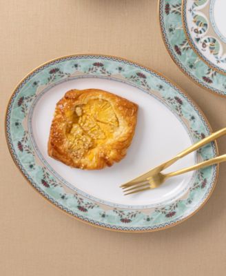 Serene Garden Oval Platter, 14"