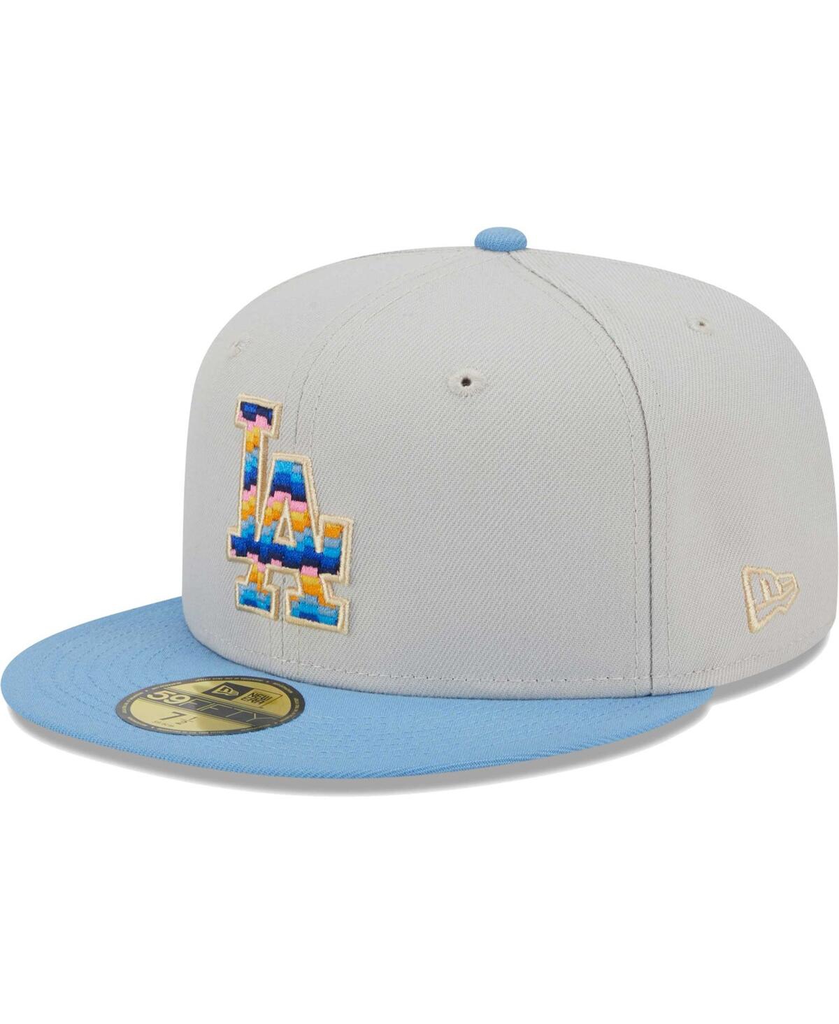 New Era Men's  Natural Los Angeles Dodgers Beach Front 59fifty Fitted Hat